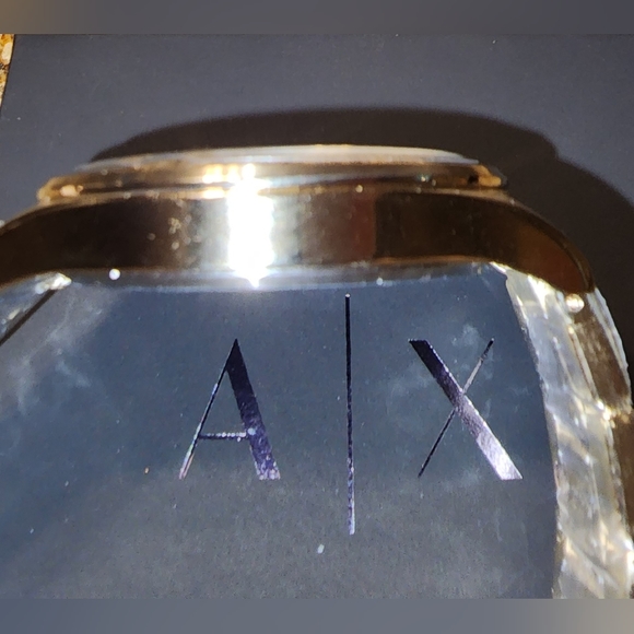 Armani Exchange Three-Hand Gold-Tone Stainless Steel Watch - Picture 5 of 11